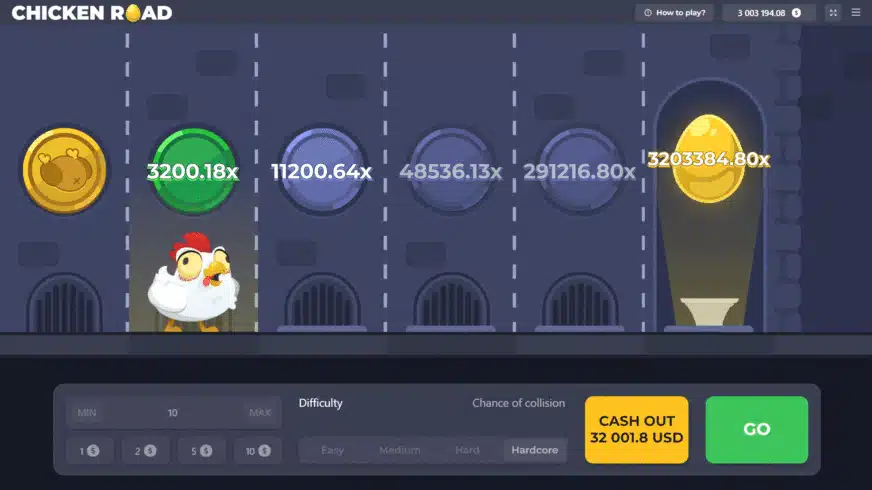Features des Spiels Chicken Road 2.